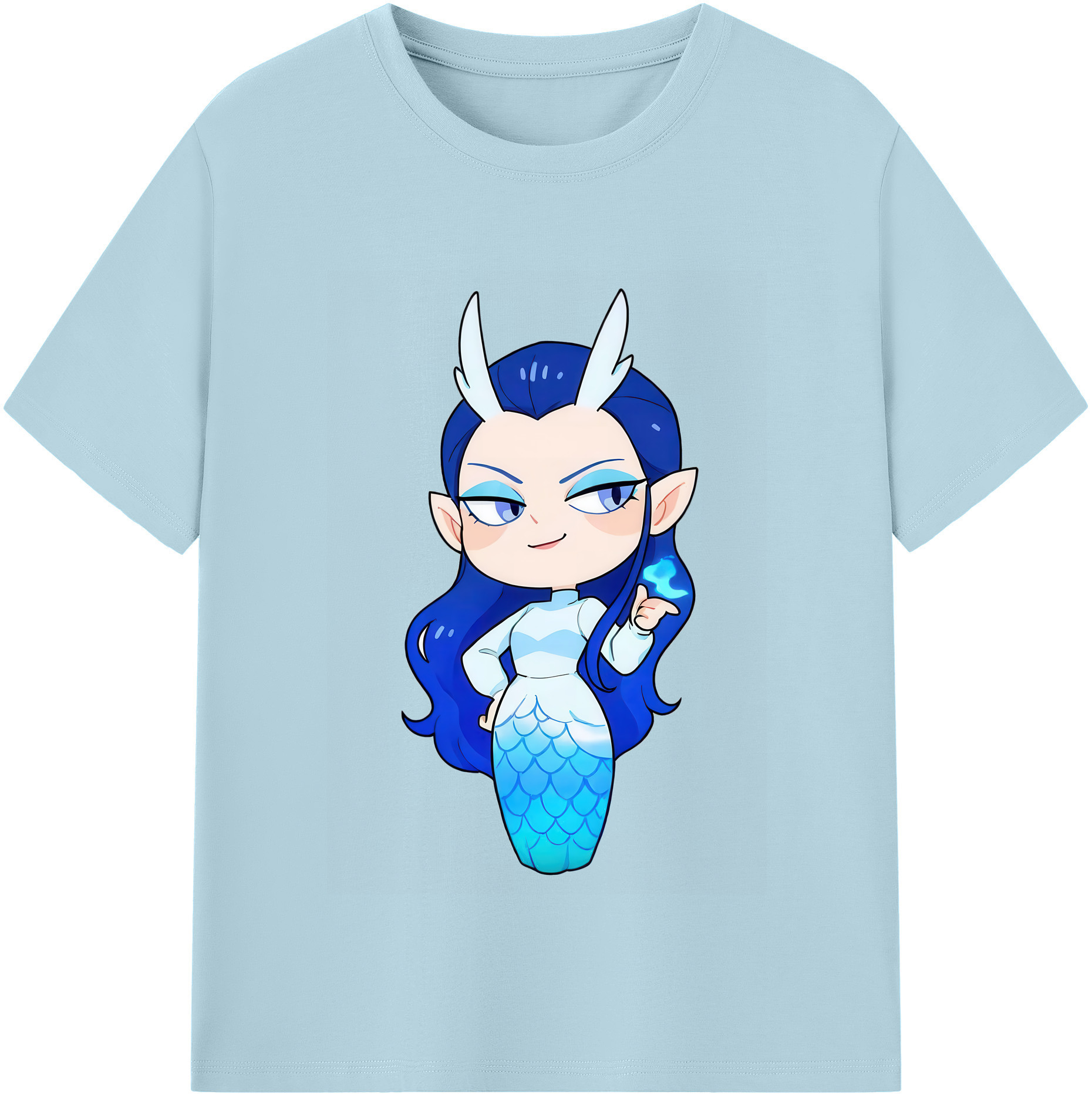 （画像用） Ne Zha 2 ナタ 魔童の大暴れ 綿100％半袖Tシャツ（フロントプリント）